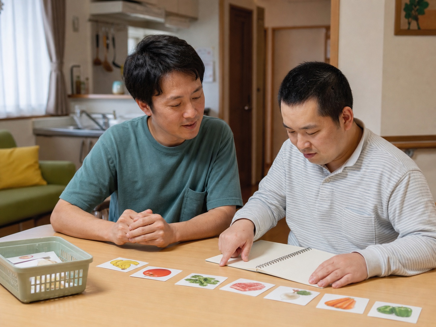 暮らしの選択を一緒に考える障がい福祉の支援職員イメージ